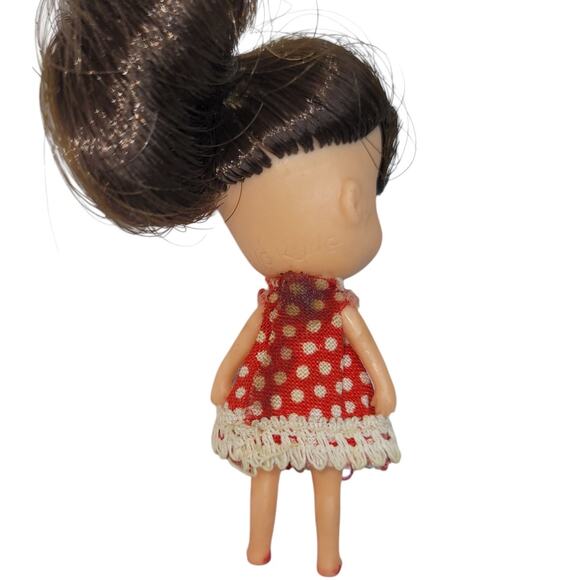 2.5" Vintage Teeny Tiny Mod Miniature Kiddle Doll With Blue Eye Shadow - Picture 4 of 9